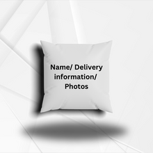 Load image into Gallery viewer, Birth Announcement Pillowcase 18” x 18”
