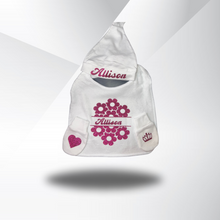 Load image into Gallery viewer, Baby Hat , Mittens, and Bib Set
